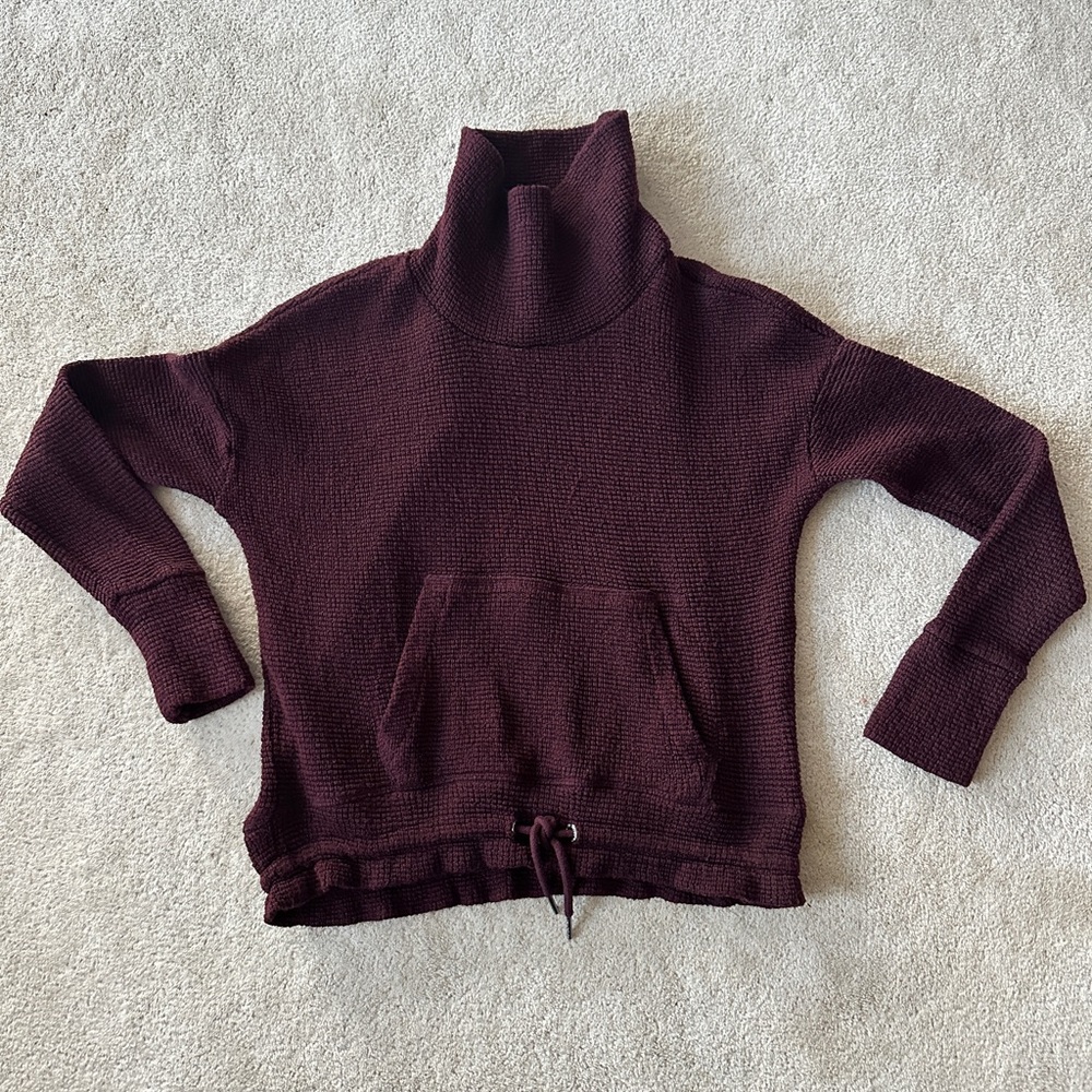Sweaty Betty Bouclé funnel neck sweater